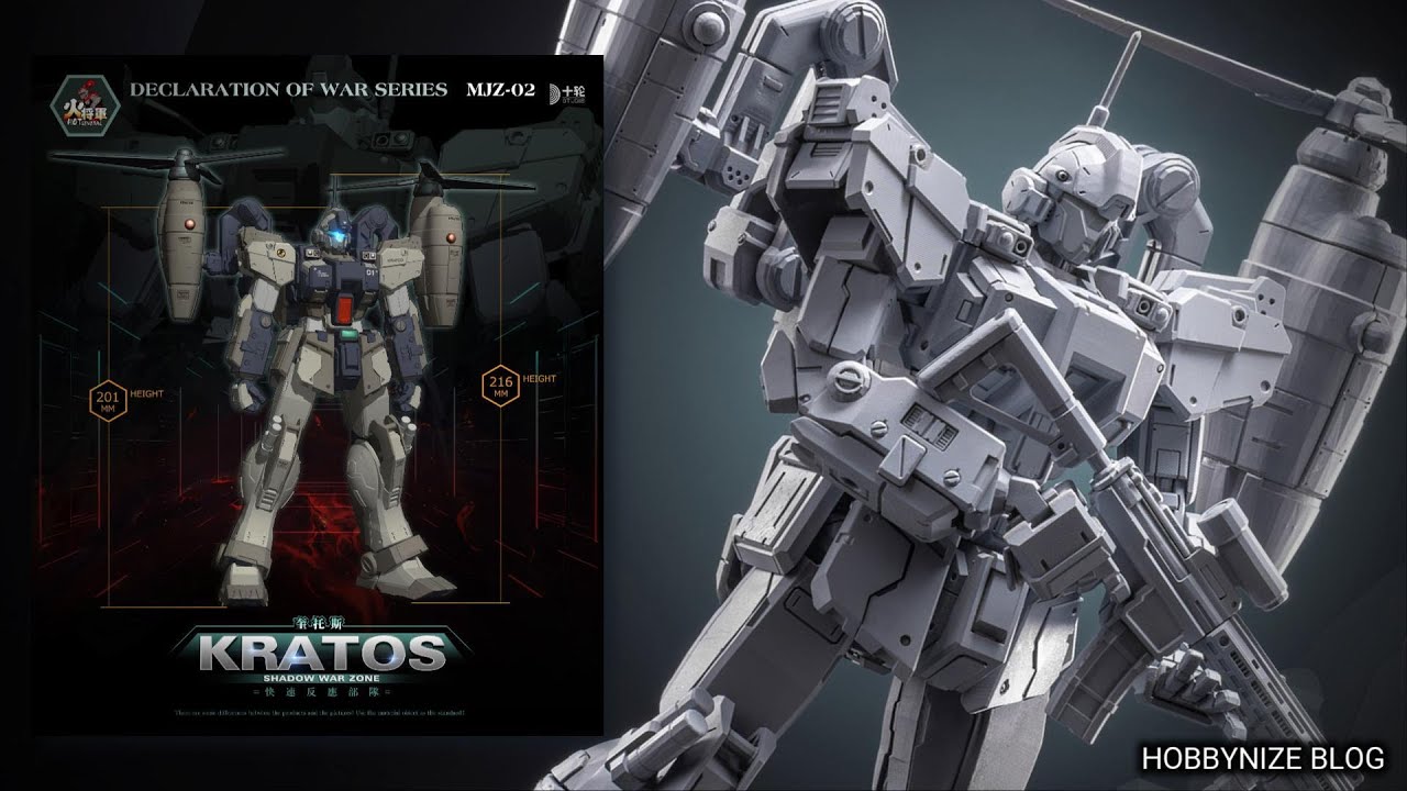 HOT GENERAL MJZ-02 KRATOS Shadow War Zone 1/100 Action Figure