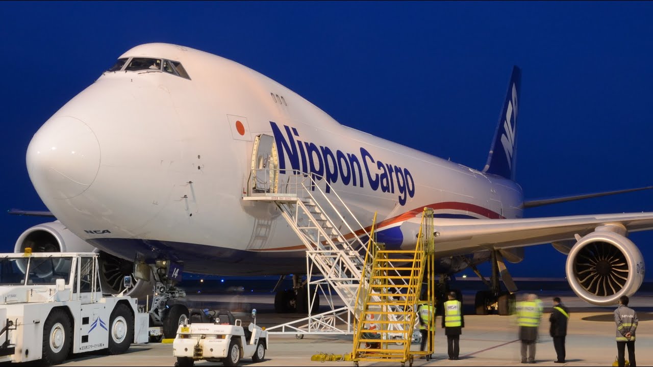 北九州空港初のB747-8F NCA 日本貨物航空 Boeing 747-8 Freighter