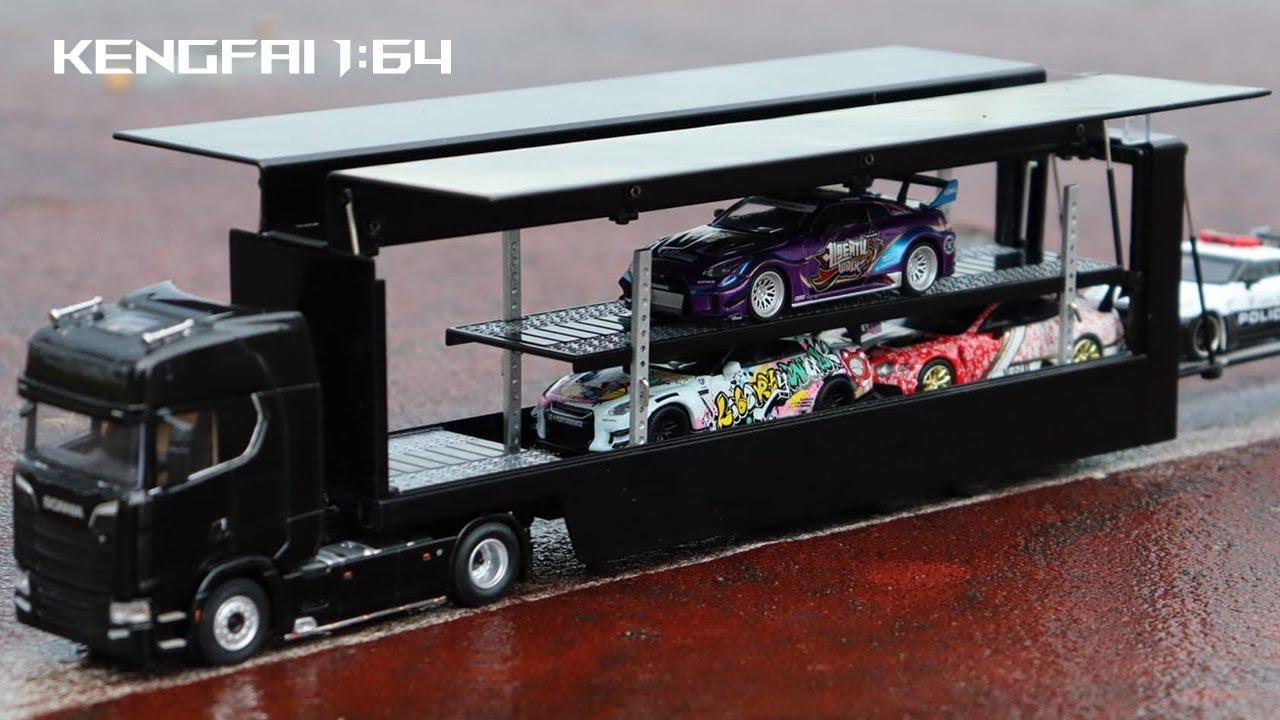 ケンファイ 1/64 スカニア トランスポーター アルファロメオ Amazon