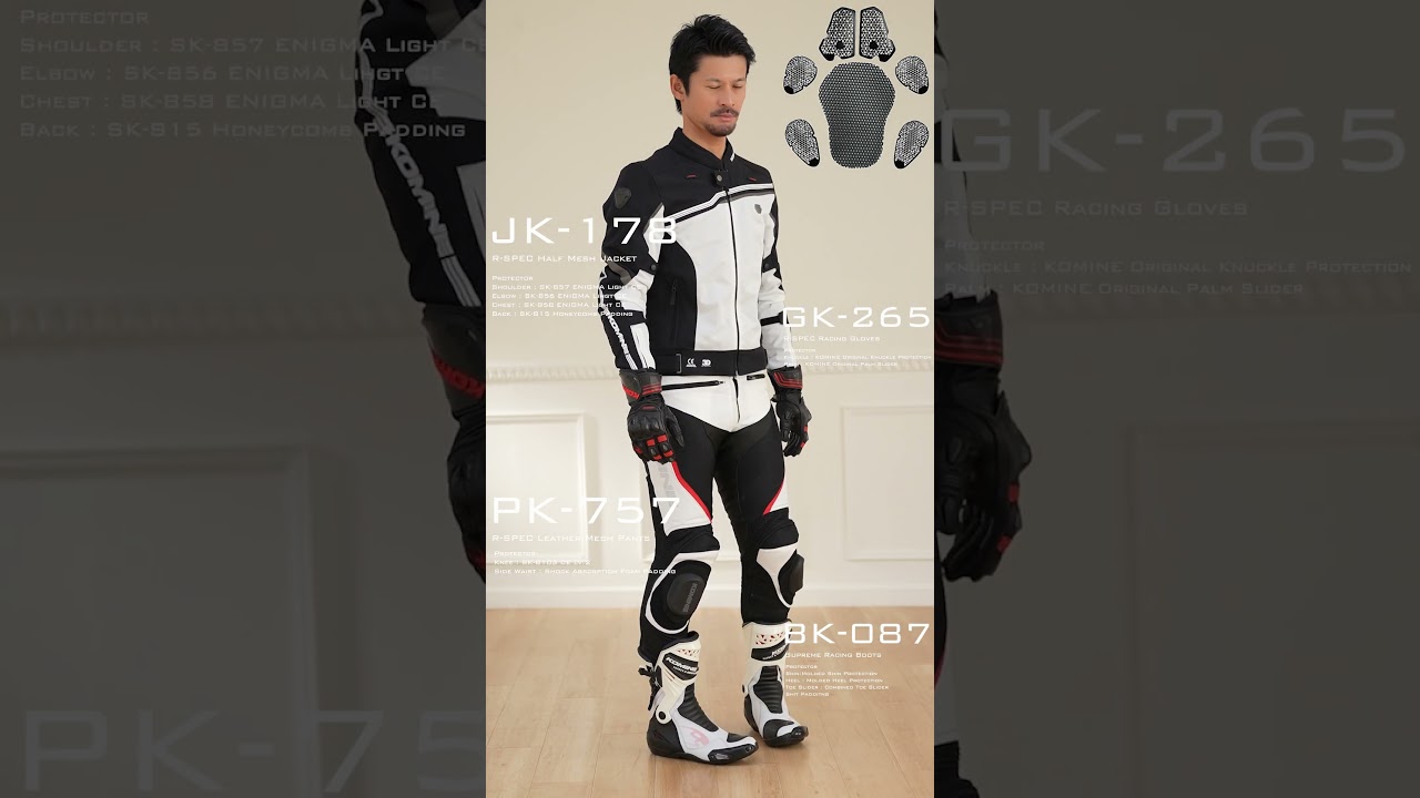 コミネ公式】PK-757 R-SPEC レザーメッシュパンツ | KOMINE | KOMINE