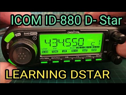 ICOM. ID-880 Lets learn about Early Dstar - YouTube