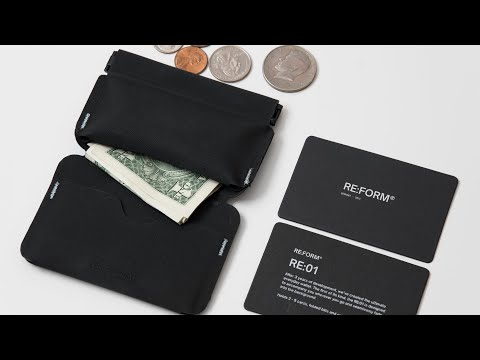 デザインが良すぎるミニマルな財布「RE:FORM RE:01」がカッコよすぎた
