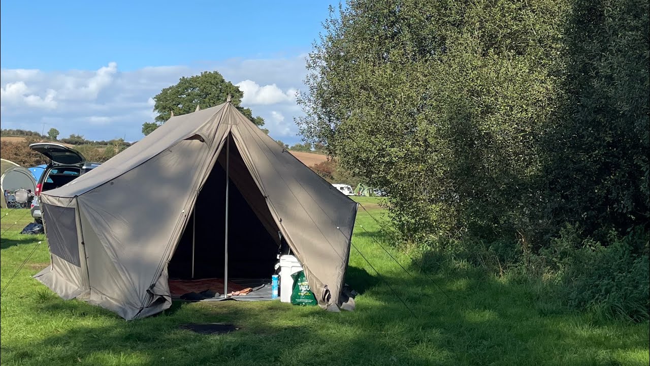 Snow Peak - Glamberg M Tent set up - YouTube