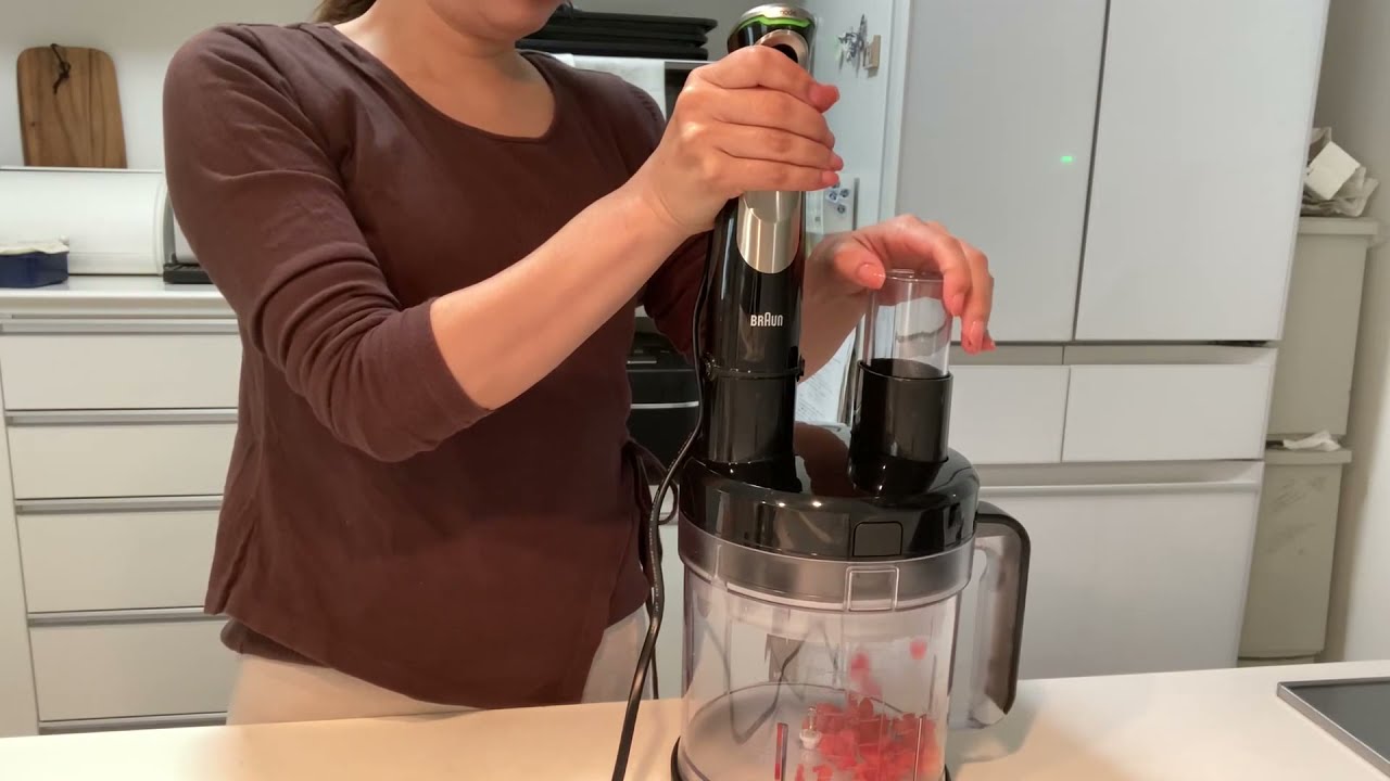 ブラウンのハンドブレンダー「マルチクイック9 MQ9195XLS」使用