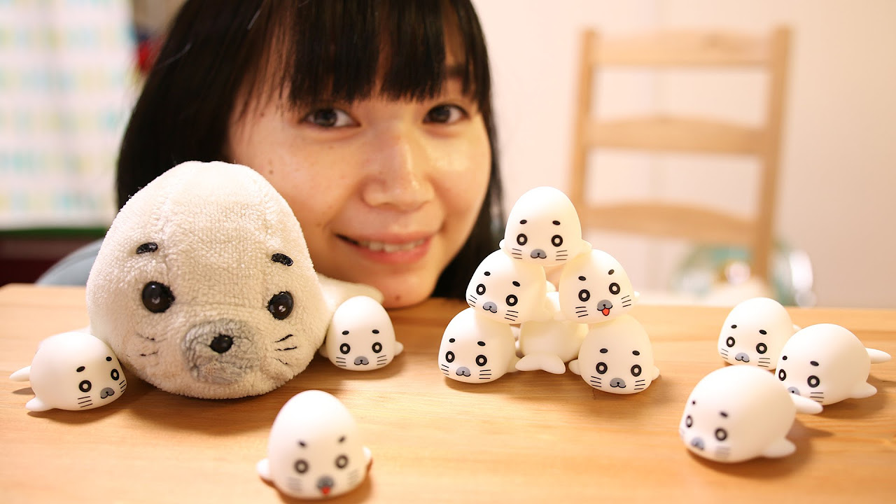 ゴマちゃん やわらかフィギュアセット - YouTube