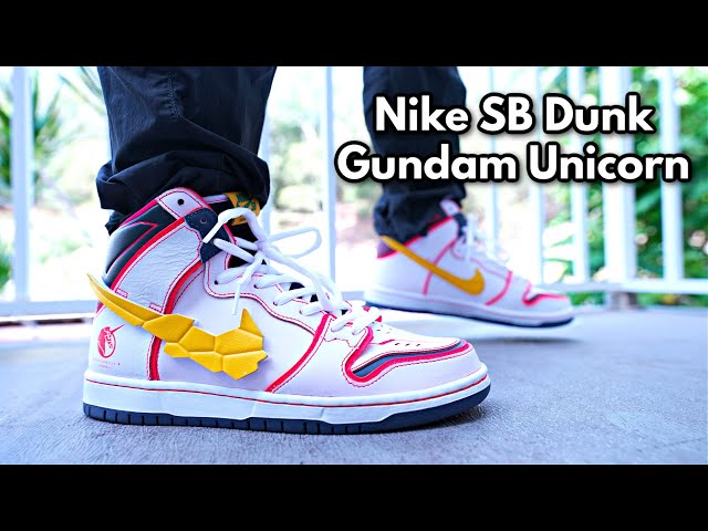 Unboxing The Nike SB Dunk High Gundam Unicorn - YouTube