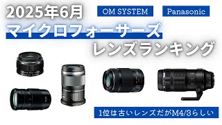 2025年6月】マイクロフォーサーズレンズランキング 1位はまさかの