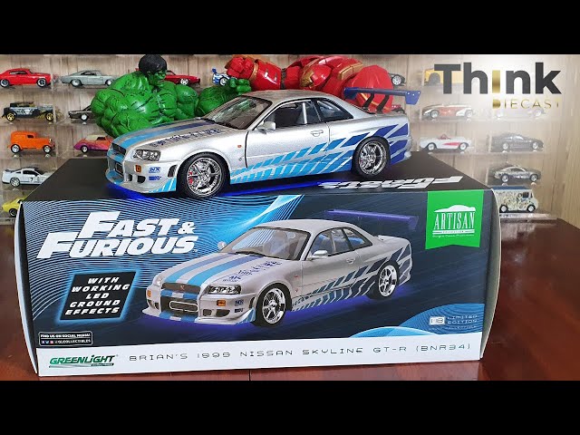 UNBOXING | Greenlight 1999 Nissan Skyline GT-R (R34) 1/18 scale