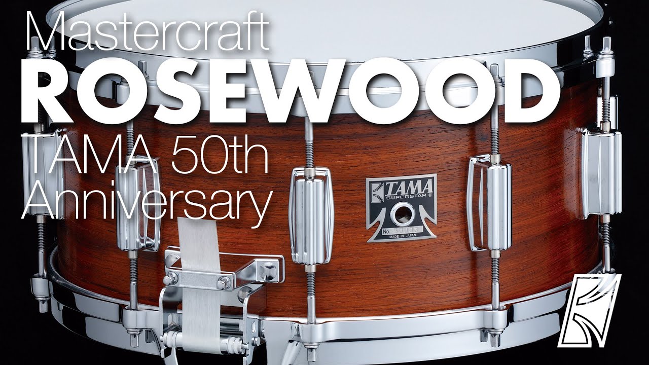 TAMA 50th Anniversary Limited Mastercraft Rosewood Reissue Snare