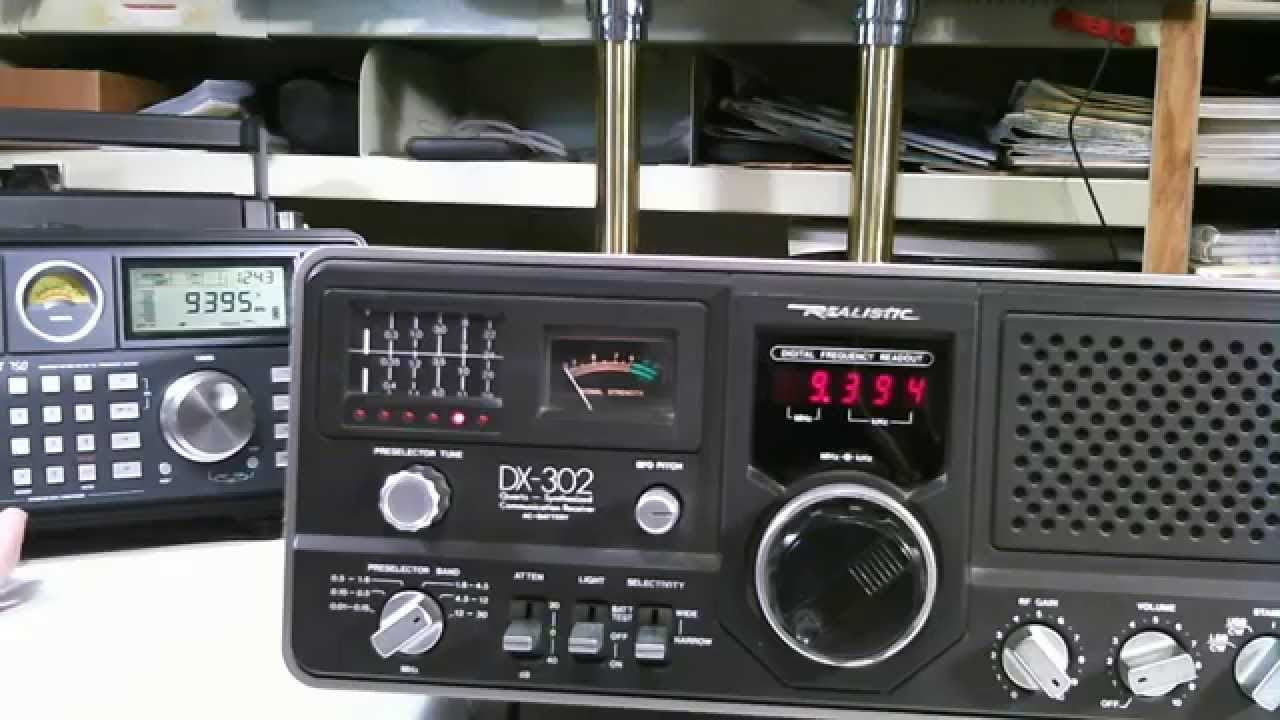 Realistic DX-302 Shortwave receiver Ham Radio Receiver Demo - YouTube