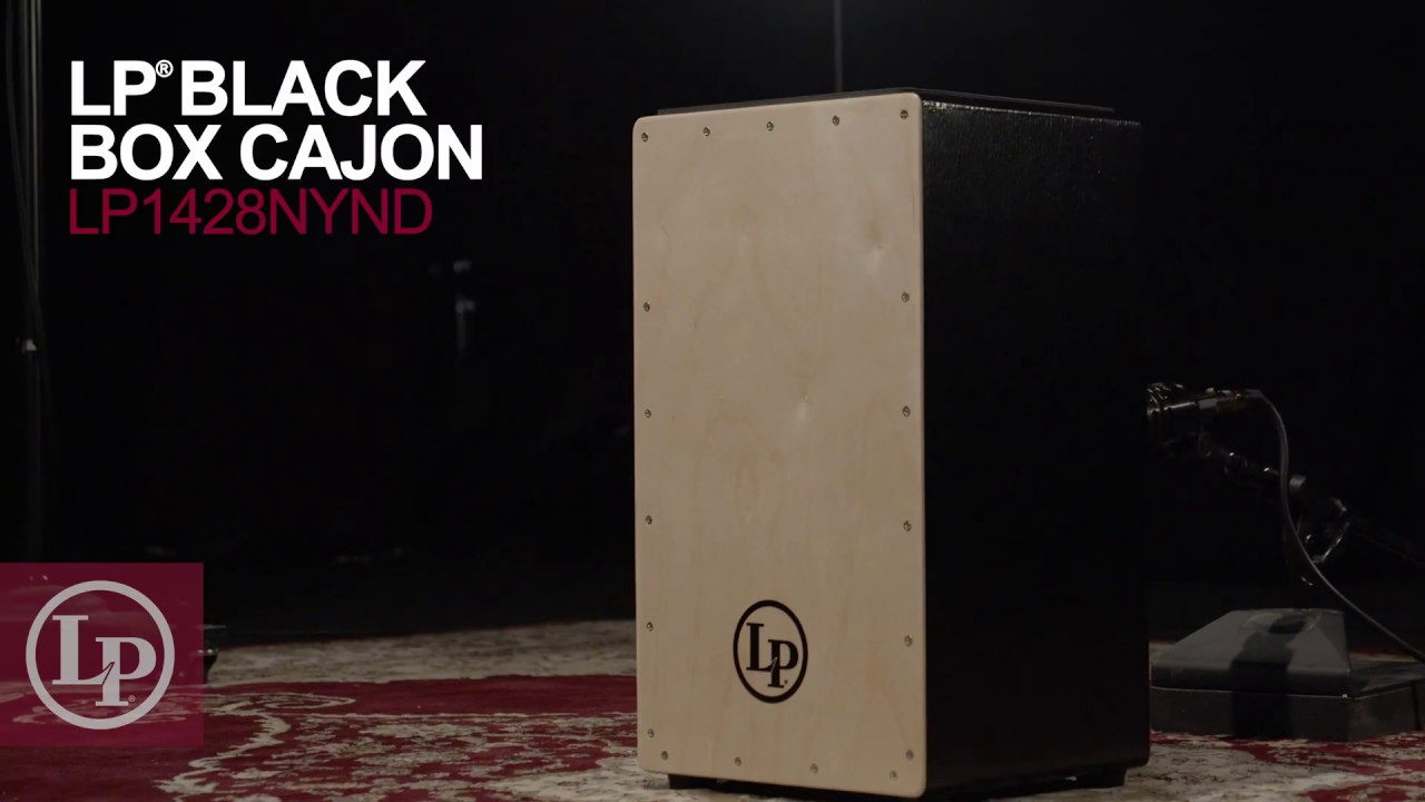 LP | Deluxe Black Box Cajon with Natural Faceplate (LP1428NYND