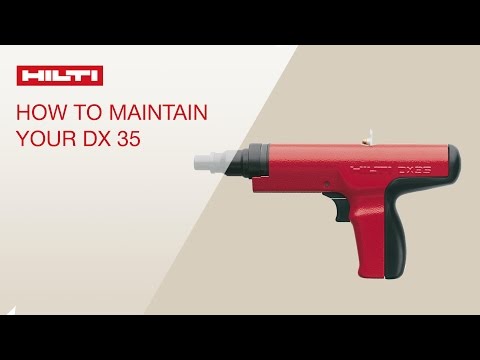 HOW TO clean and maintain your Hilti powder-actuated tool DX 35