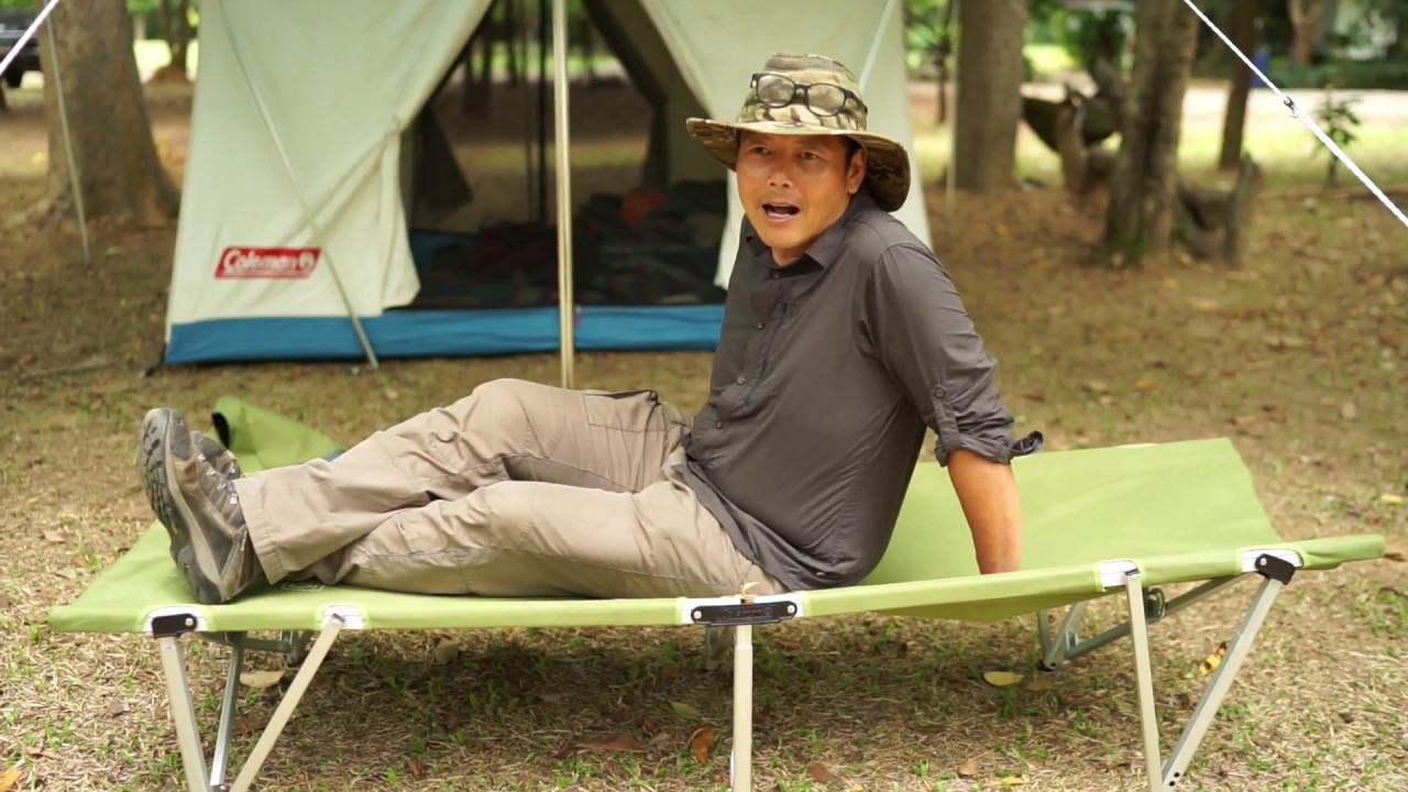 Coleman Pack away Cot - YouTube