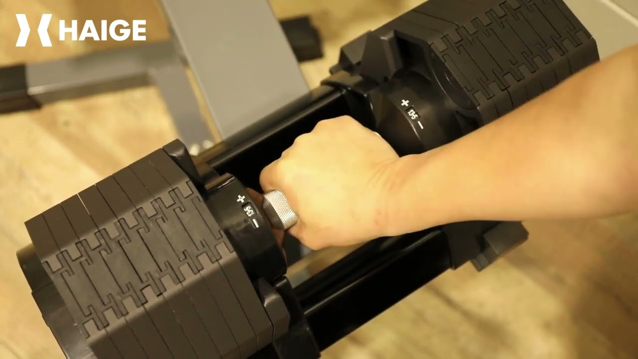 クイックチェンジ！ 音も逸品！】 片手で瞬時に重量変更 可変式40kg