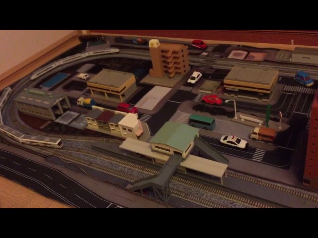 パノラママットを買ったので久々に鉄道模型で遊んでみた。 - YouTube