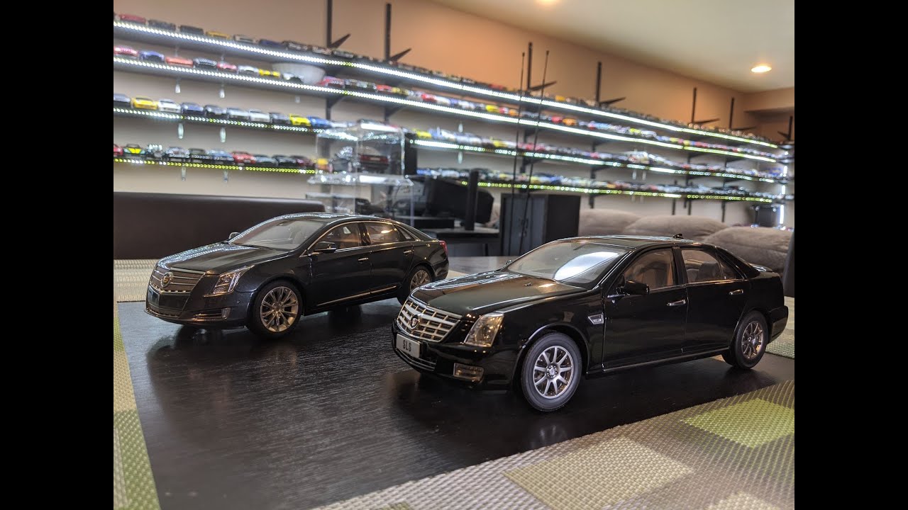 1:18 Diecast Review Unboxing of Cadillac XTS and SLS by Kyosho