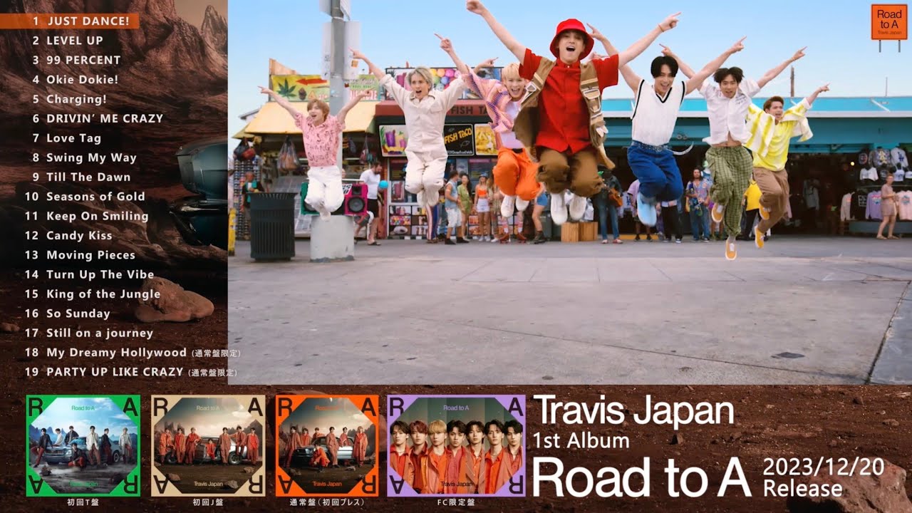 Travis Japan 1st album「Road to A」 | Travis Japan's news