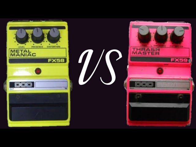 DOD FX58 Metal Maniac VS DOD FX59 Trash Master - Sound Comparison