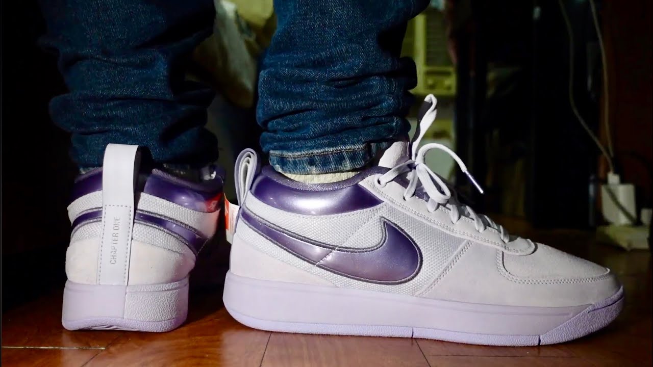 NIKE BOOK 1 BARELY GRAPE | ON FEET | DETAILED LOOK - YouTube