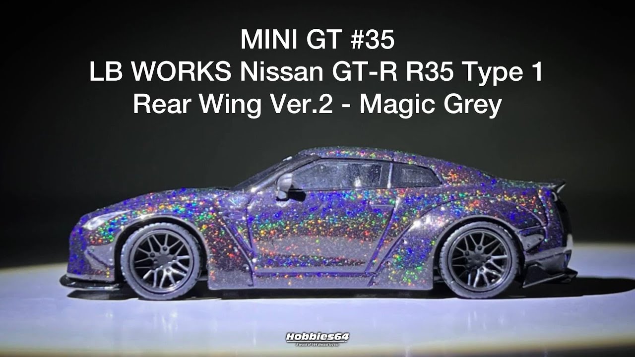 UNBOX & REVIEW] MINI GT #35 LB WORKS Nissan GTR R35 Type 1, Rear