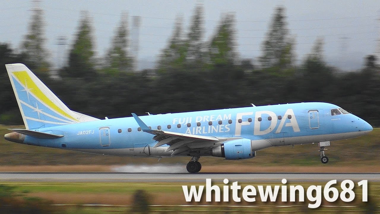 FDA Light blue Livery] Fuji Dream Airlines ERJ-170 JA02FJ LANDING