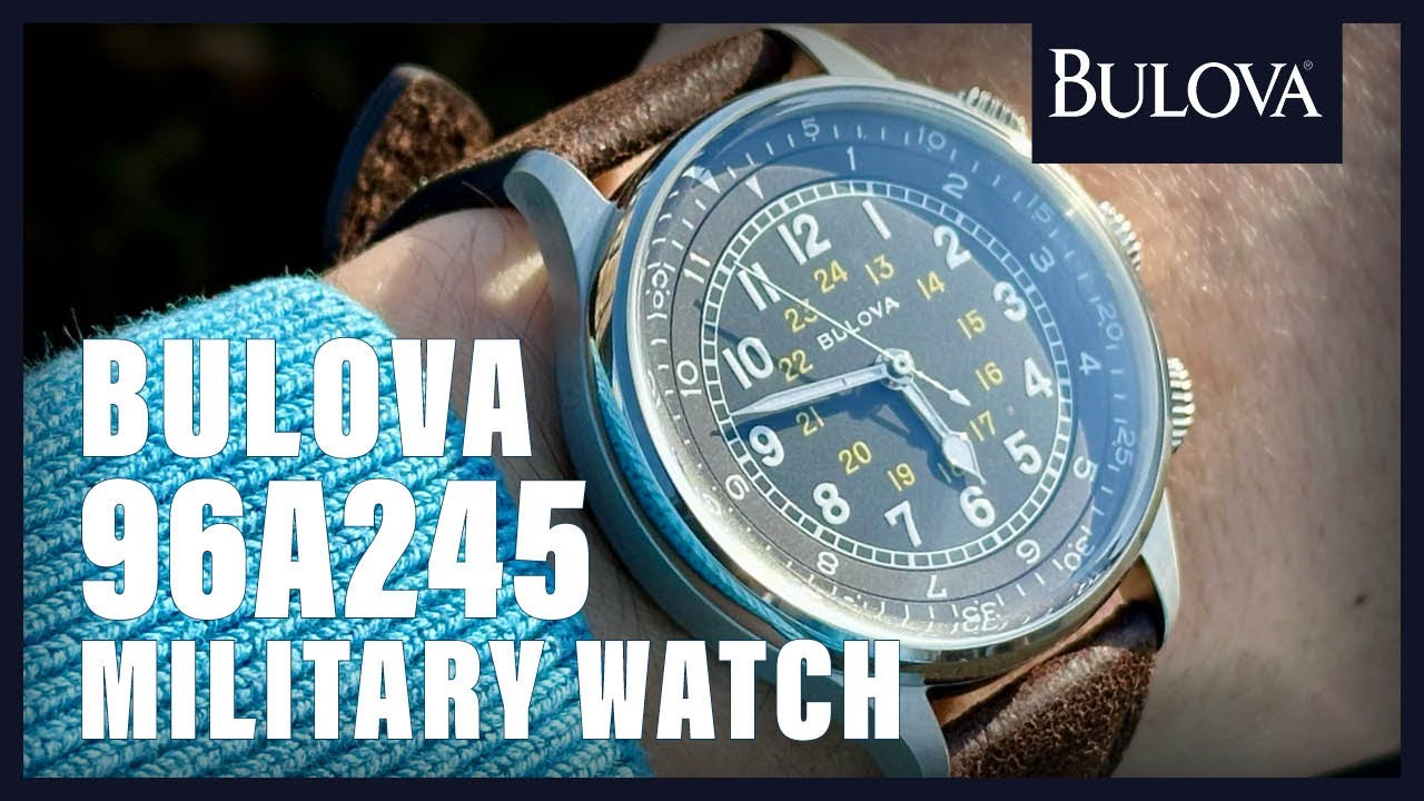 Unboxing The New Bulova Military 96A245 - YouTube