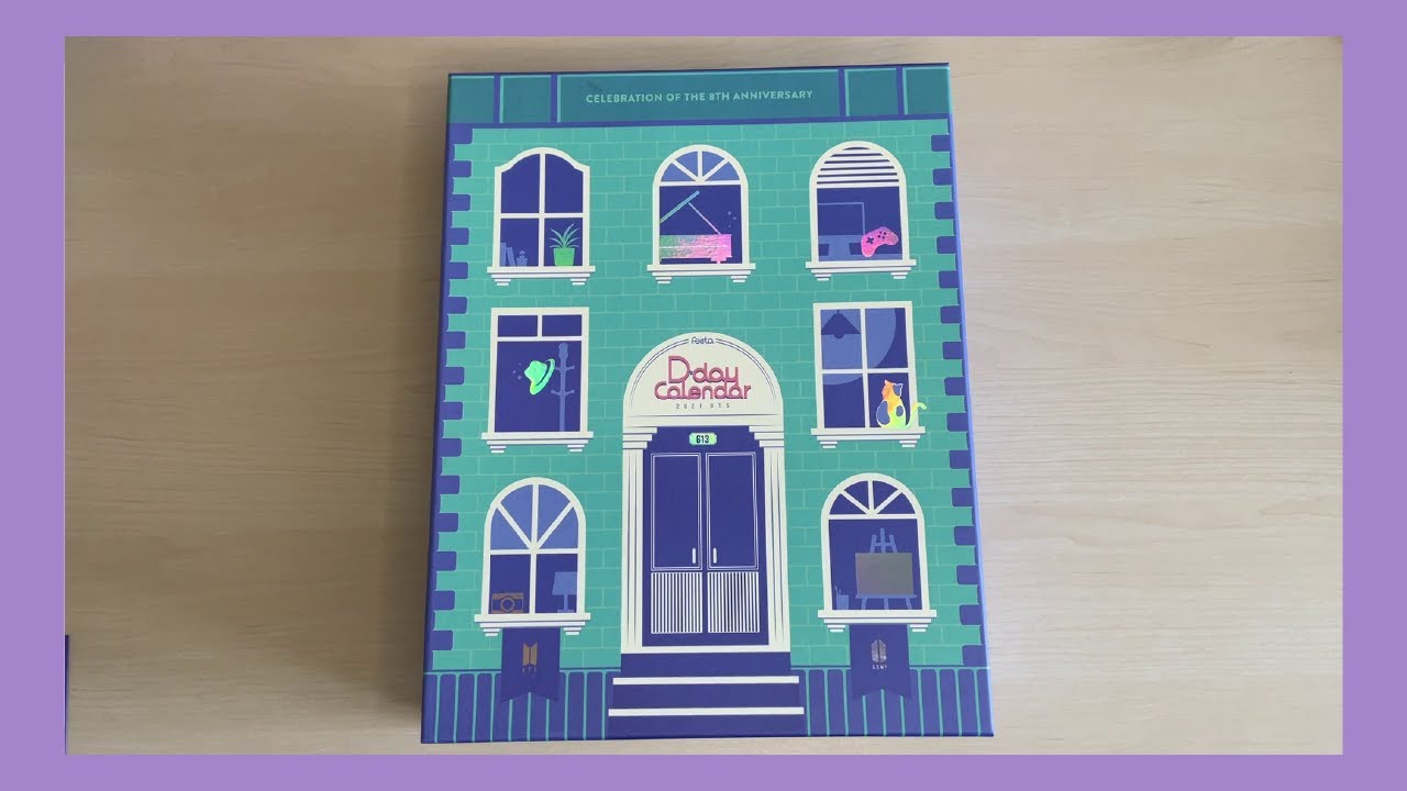 Unboxing BTS Festa D-Day Calendar 2021: Celebration Of The 8th