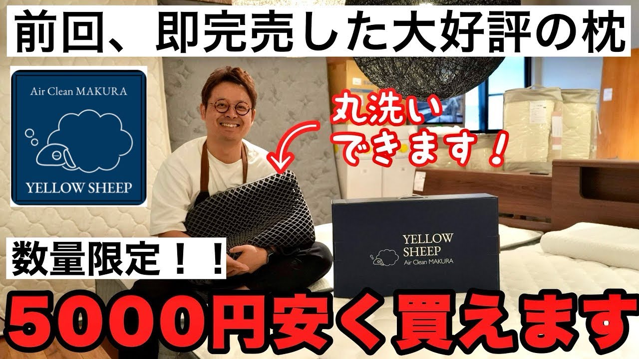 限定特価】大人気マットレスに相性抜群の枕を作りました！臭いや汚れも