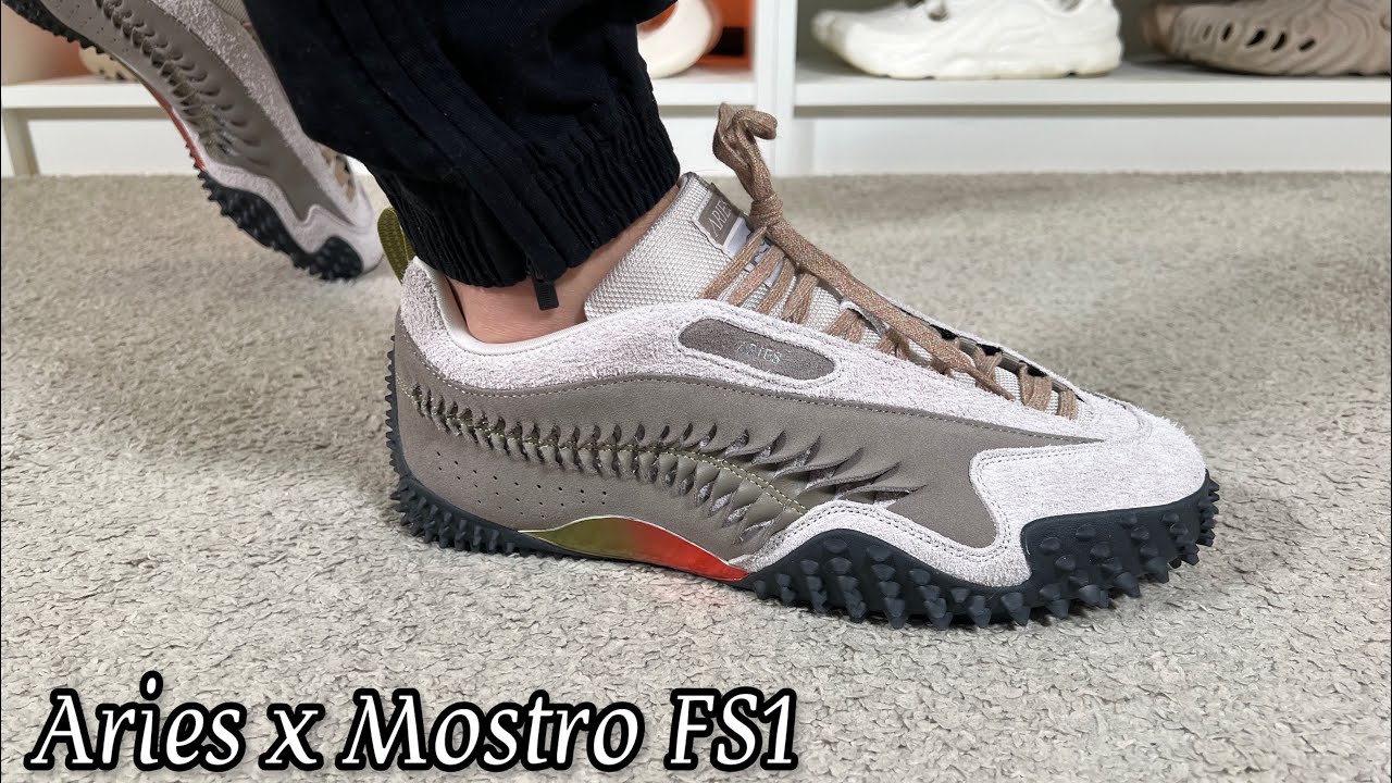 Aries x Puma Mostro FS1 Review& On foot - YouTube