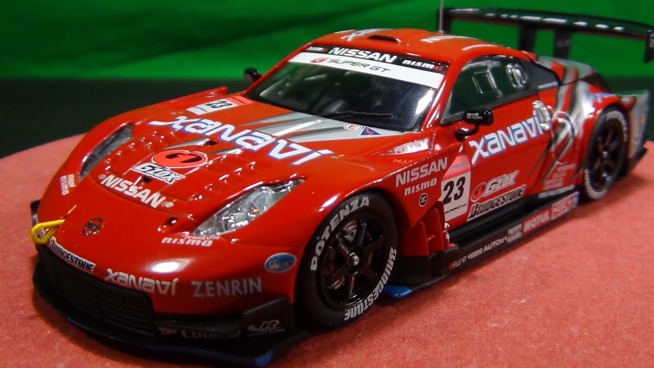 EBBRO(エブロ) XANAVI NISMO Z TESTCAR SUPER GT500 2006 No. 23 - YouTube