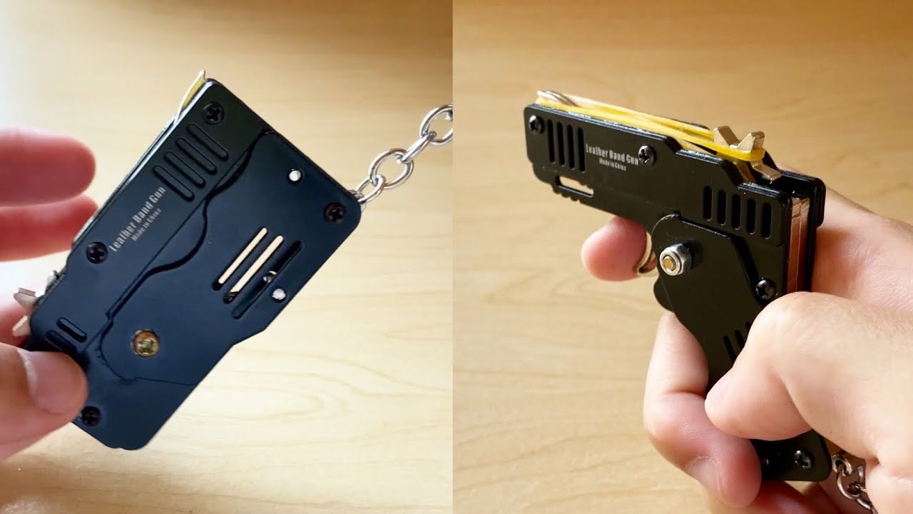 変形するミニ輪ゴム鉄砲をアメリカのAmazonで買ってみた！ - YouTube