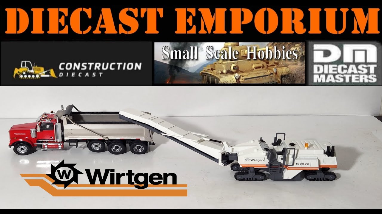 1:50 Scale NZG Wirtgen 1900DC Road Milling Machine Unboxing