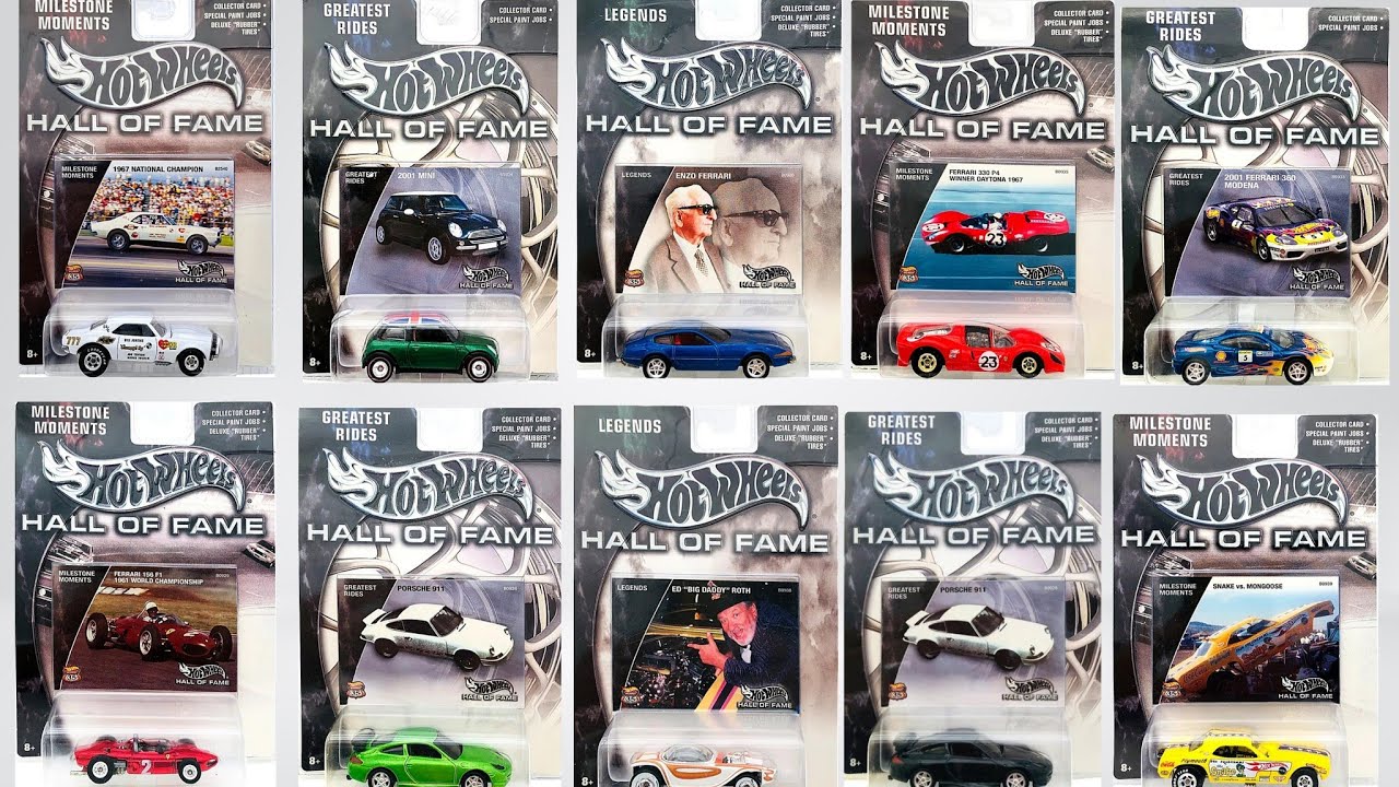 Hot Wheels Hall of Fame Collection Ferrari Porsche and many more