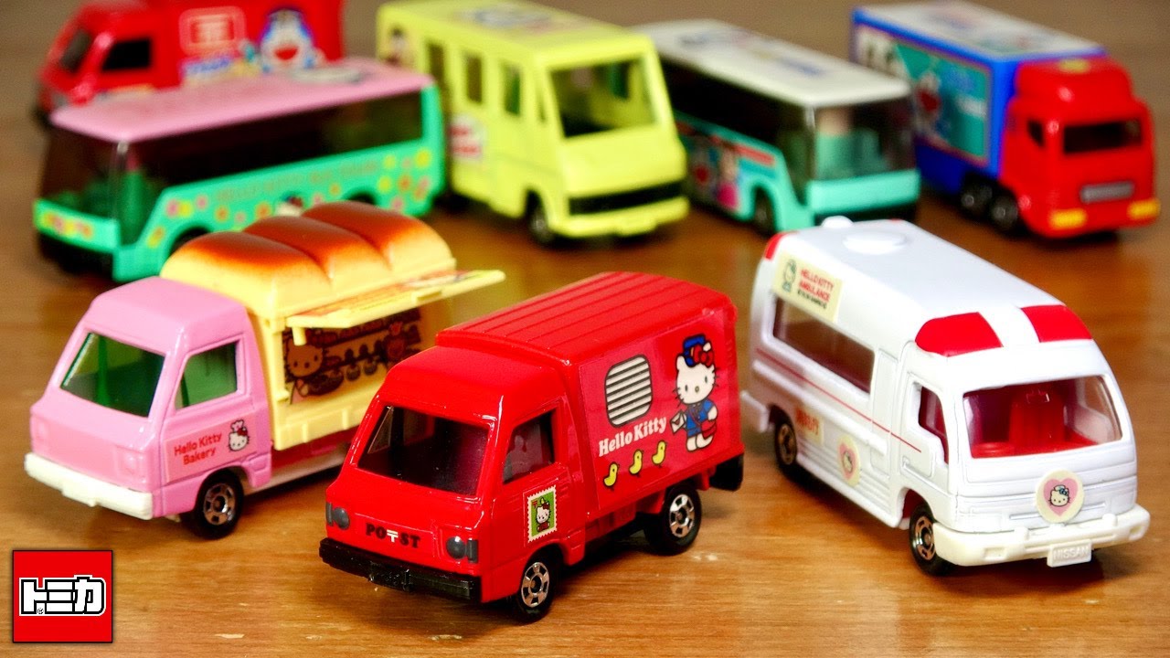 Hello Kitty's Working Cars Tomica Gift Chara Tomica HALLO KITTY