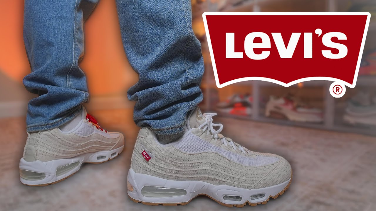 LIVED UP TO THE HYPE!? Air Max 95 Levi's White Review - YouTube
