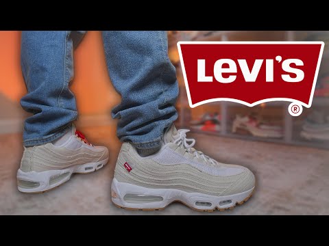 LIVED UP TO THE HYPE!? Air Max 95 Levi's White Review - YouTube