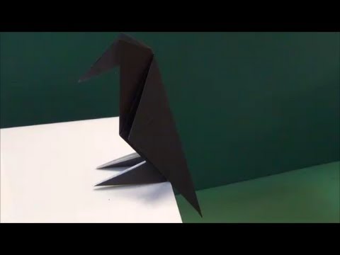 カラス」折り紙