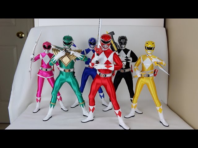threezero 1/6th Scale Mighty Morphin Power Rangers Team 6-Pack