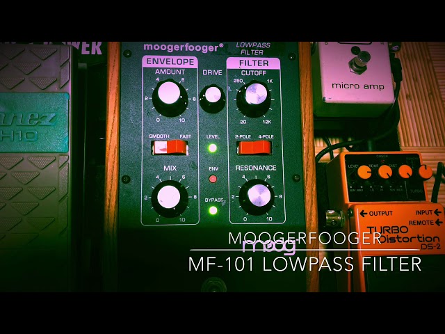 moogerfooger MF-101 Lowpass Filter - DEMO 【魔法の箱研究所】 - YouTube