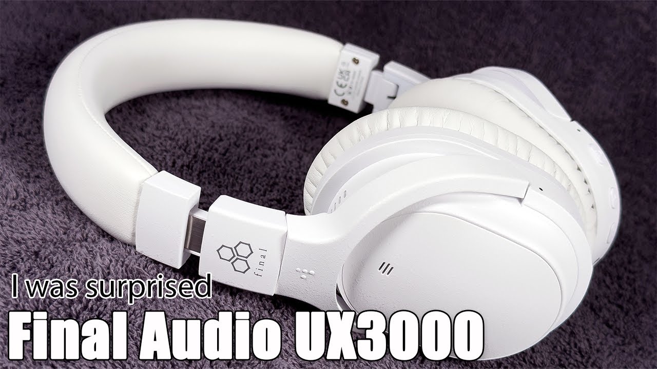 Final Audio UX3000 full-size Bluetooth headphones with ANC - YouTube