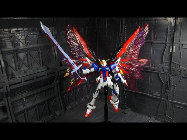 RG Destiny Gundam with Wings of Light Review - YouTube