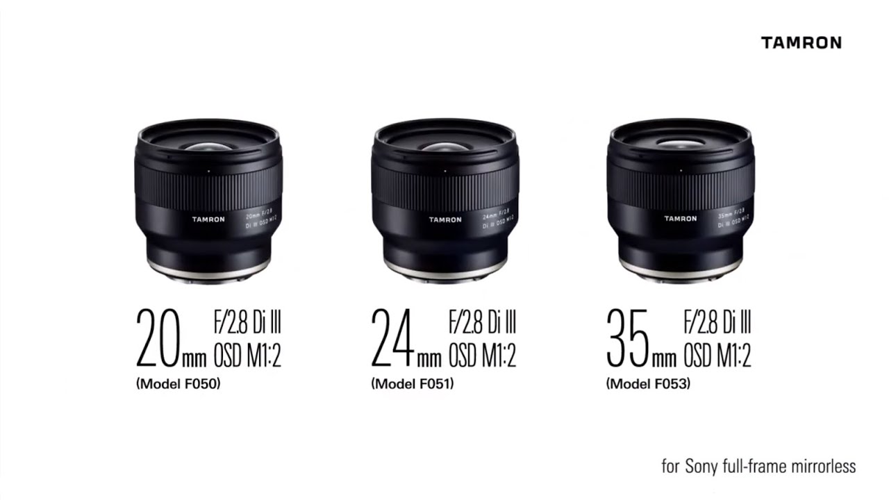 タムロン20mm/24mm/35mm F/2.8 Di III OSD プロモーションムービー