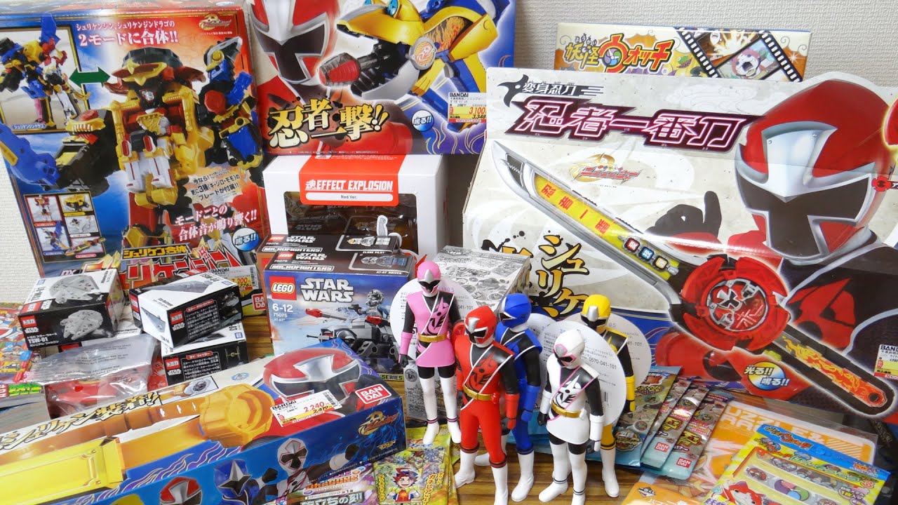 Bought a lot of Ninninger DX toys released today! Ninja Ichiban