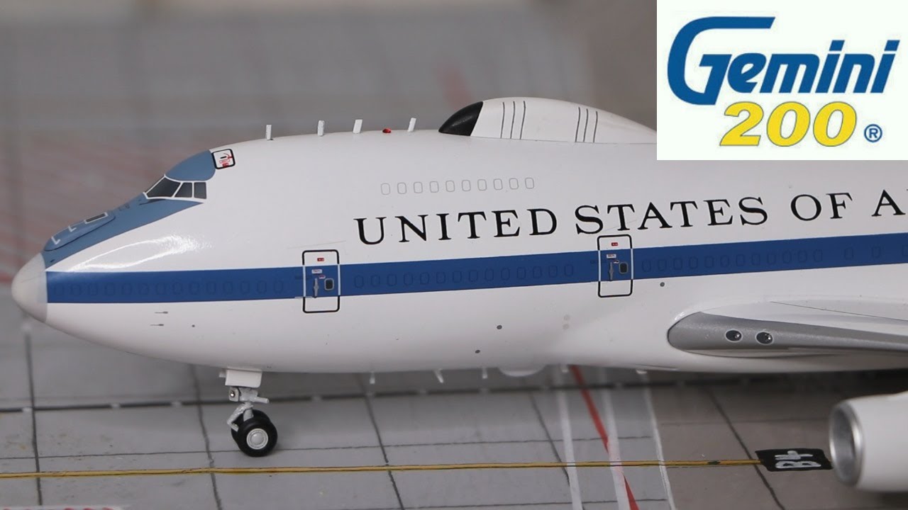 United States Air Force Boeing E-4B 1:200 scale model by Gemini