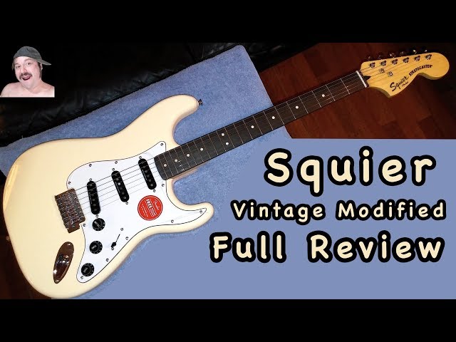 Squier Vintage Modified Stratocaster FULL REVIEW - YouTube