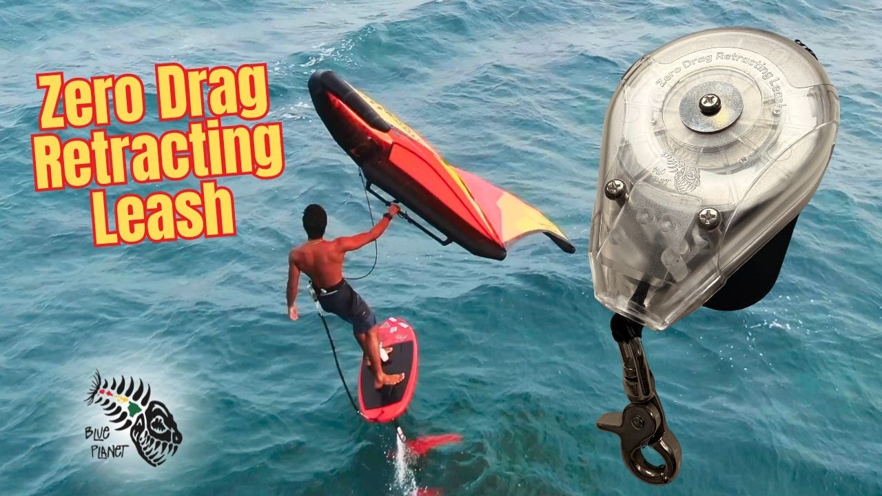 Blue Planet Zero Drag Retracting Reel Leash for foiling is now in