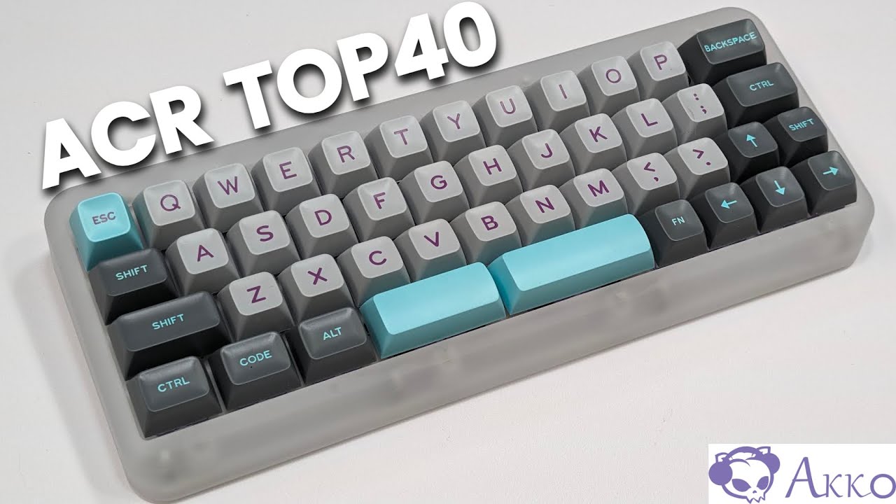 Akko ACR Top 40 40% and Fairy Silent Switch Review and Sound Test