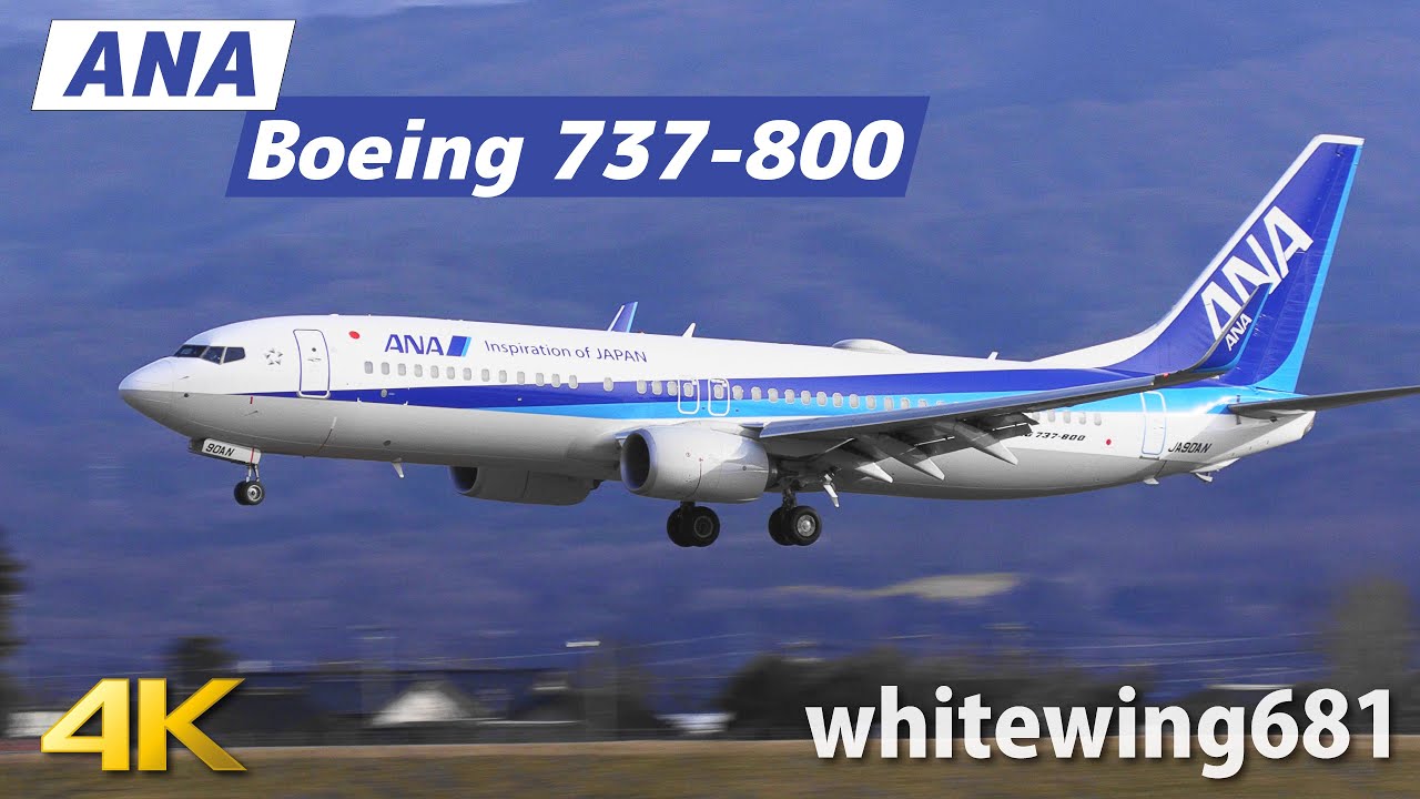 B737-800] ANA Boeing 737-800 JA90AN LANDING TOYAMA Airport 富山