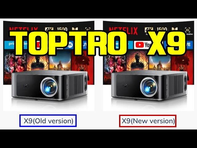 TOPTRO X9 New Version: What's the Difference? Projector - YouTube