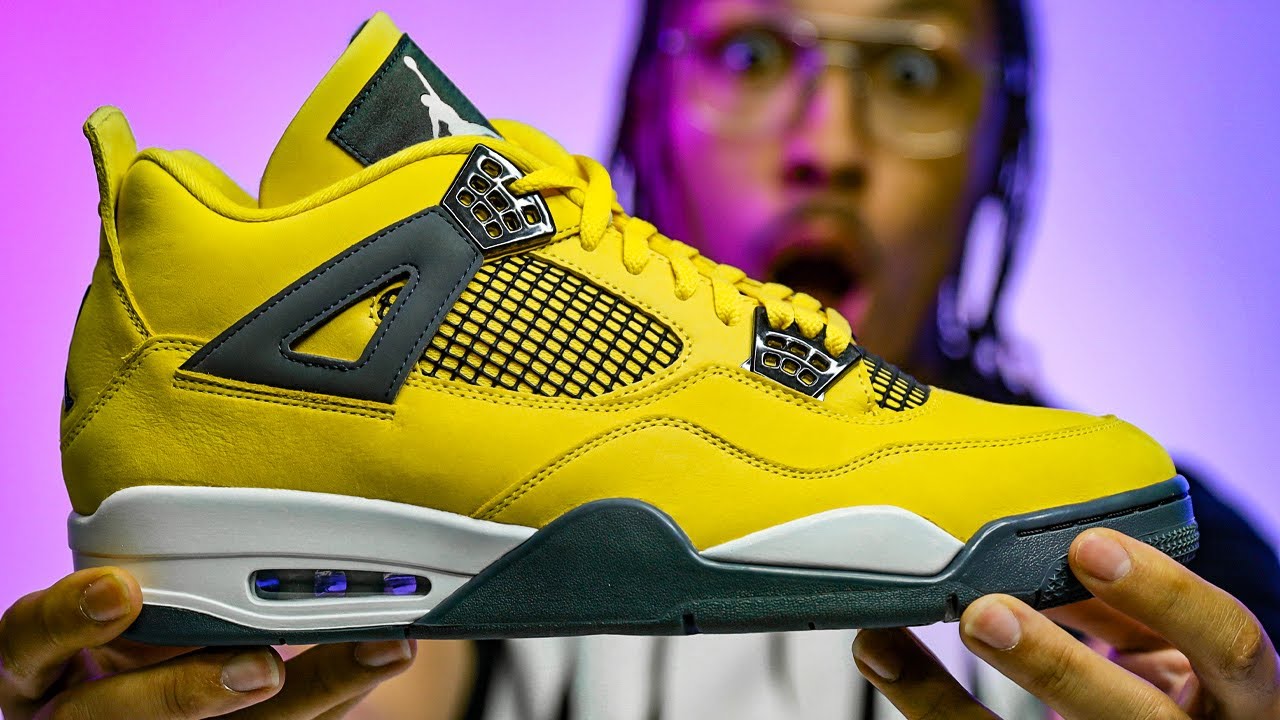 Air Jordan 4 Lightning - YouTube